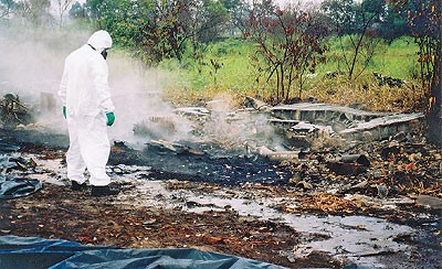 Rossini quer relação online de áreas contaminadas